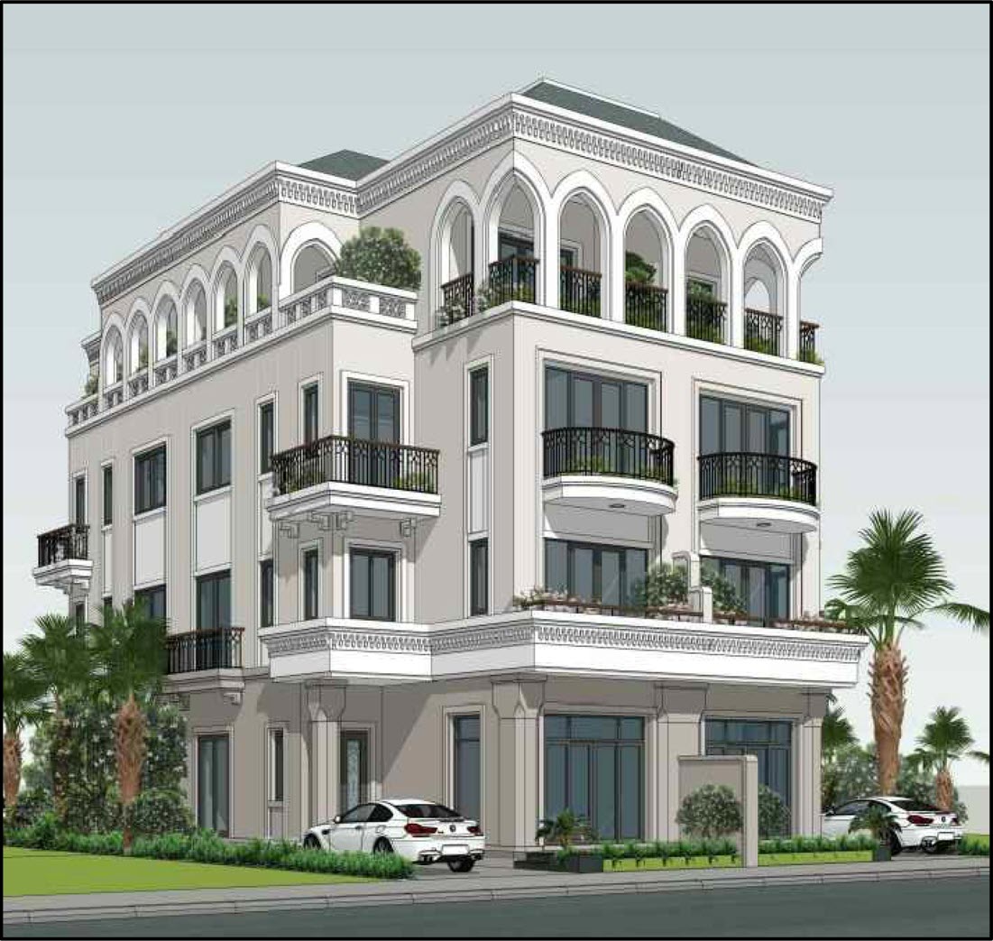 Biệt thự tứ lập Vinhomes The Empire Hưng Yên - Bất động sản Gland