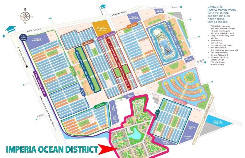 Hạ tầng kết nối giao thông hoàn chỉnh xung quanh Imperia Ocean District