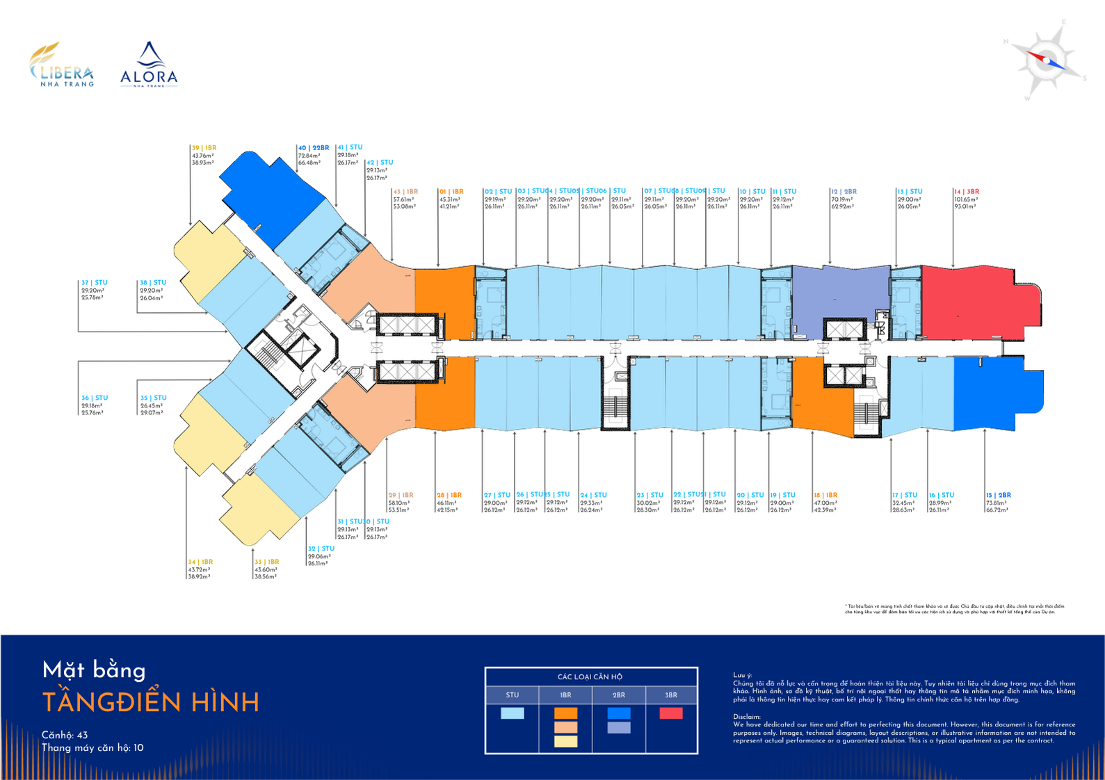 Thiết kế layout căn hộ Flex Home tại tháp Alora Nha Trang Libera