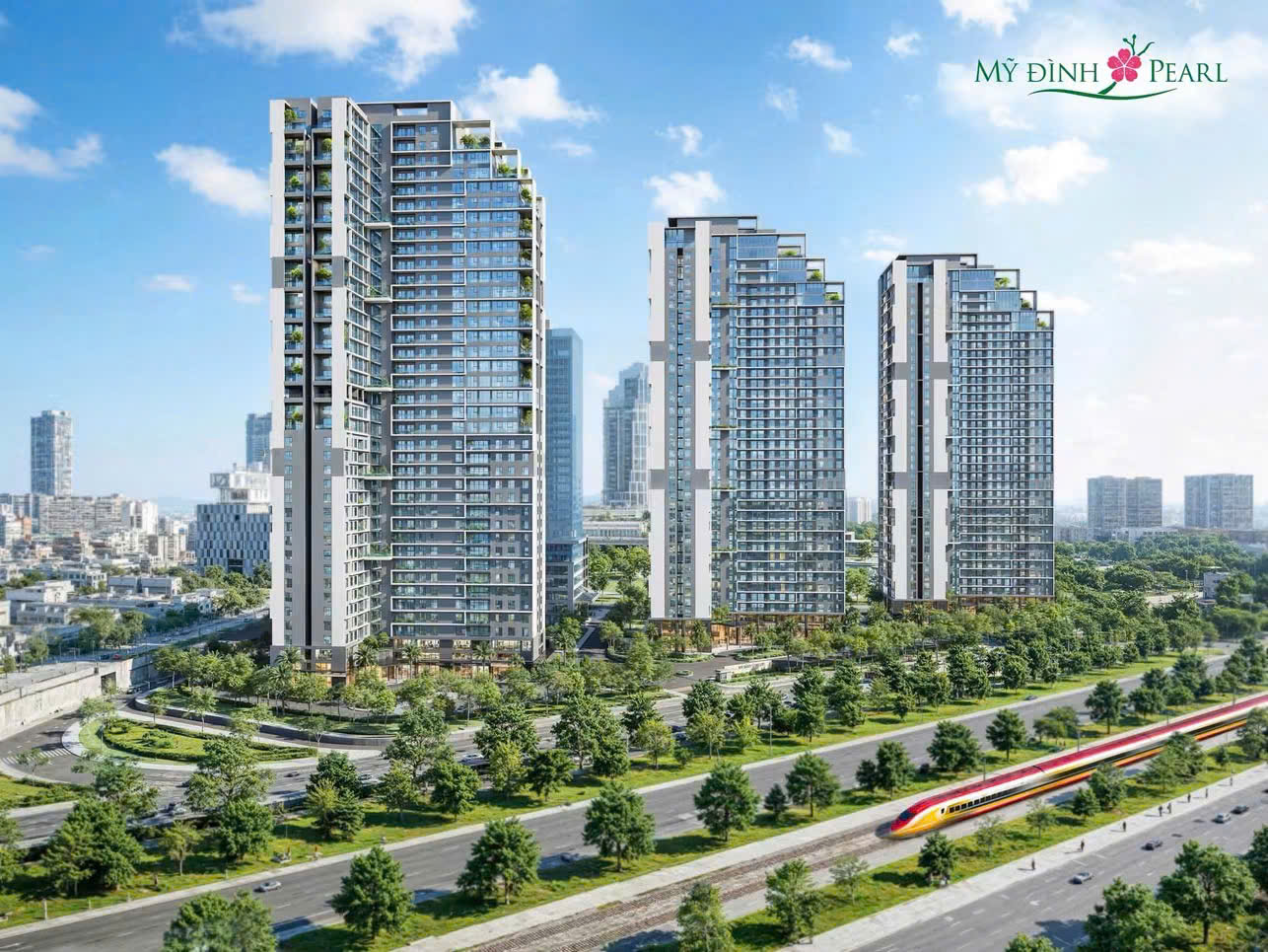 Tổng quan thiết kế kiến trúc PEARL TOWER 3 Mỹ Đình PEARL Phối cảnh tổng thể dự án PEARL TOWER 3 Mỹ Đình PEARL Nam Từ Liêm Hà Nội