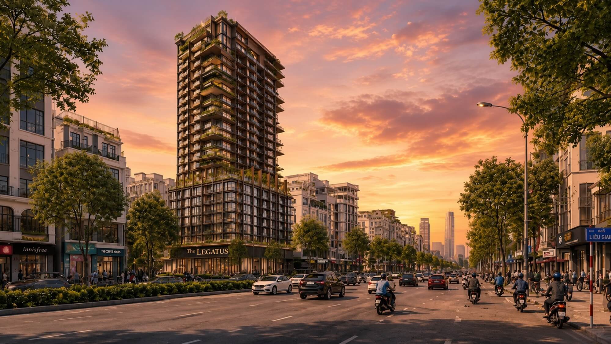 Phối cảnh tổng thể dự án căn hộ The Legatus 22 Liễu Giai, quận Ba Đình