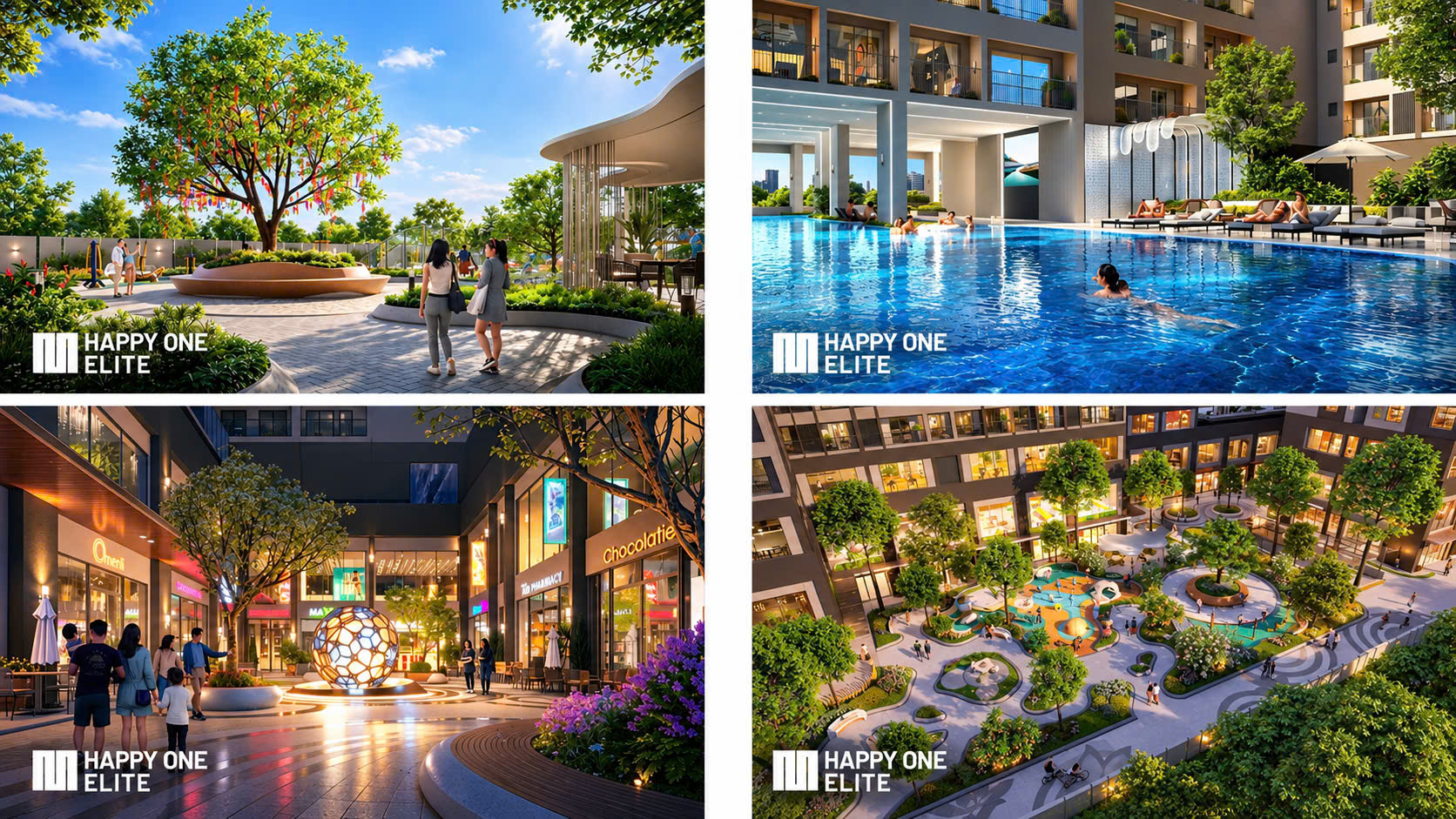 Phối cảnh tiện ích toàn diện dự án Happy One Elite