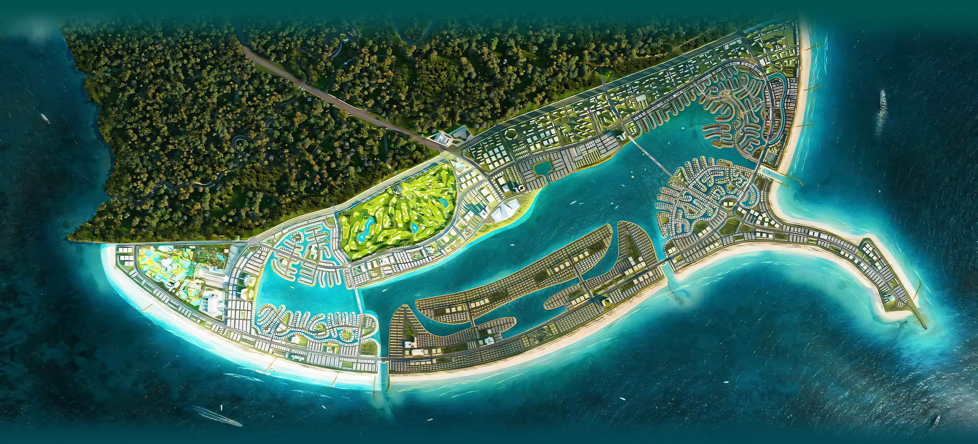 Phối cảnh tổng thể phân khu Vịnh Tiên Vinhomes Green Paradise Cần Giờ