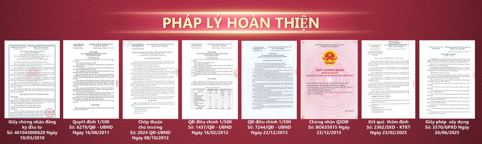 Setia Edenia pháp lý hoàn chỉnh sở hữu giấy chứng nhận và cấp phép đầy đủ