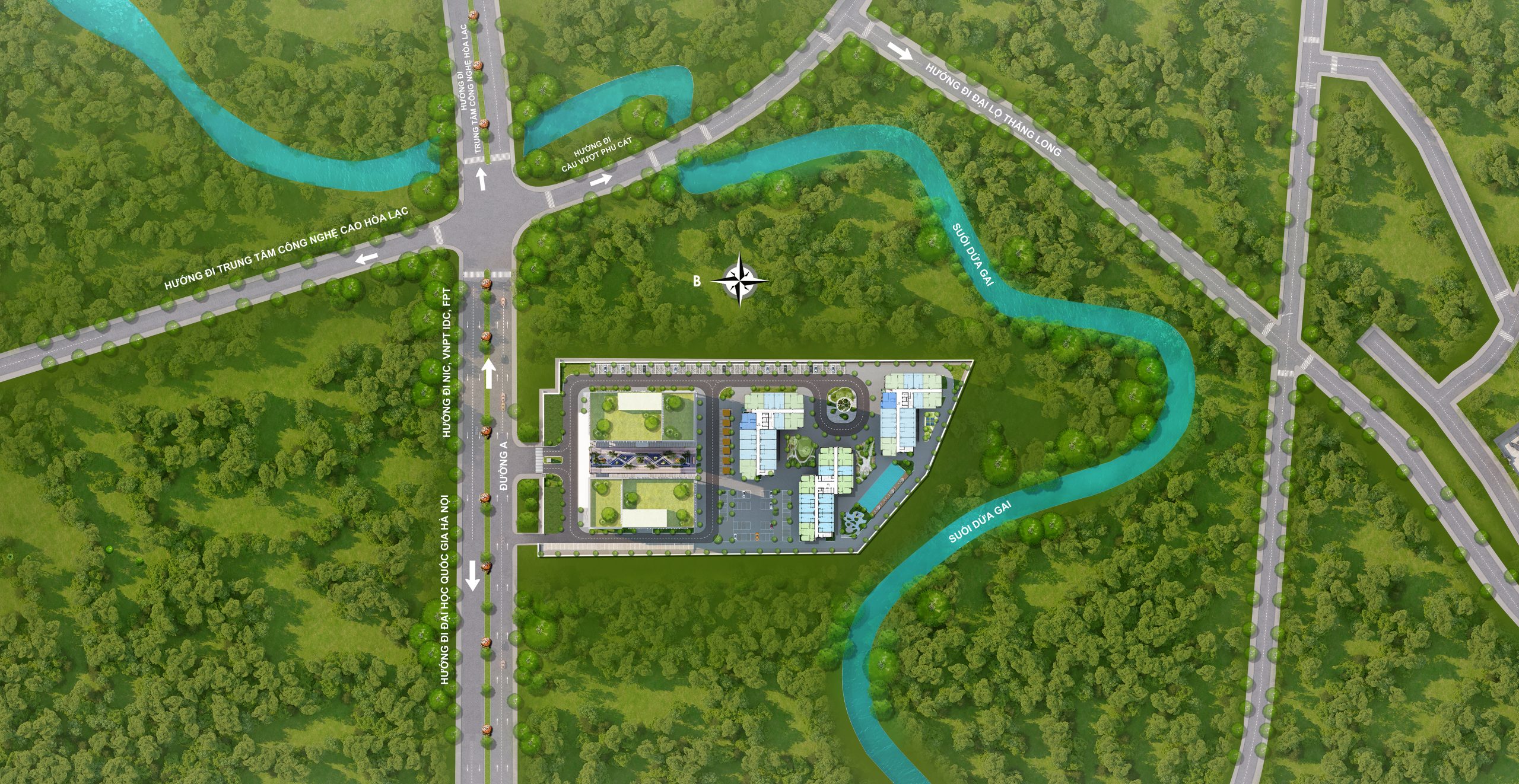Bản đồ quy hoạch mặt bằng tổng thể các tháp căn hộ Legacy Alpha Valley