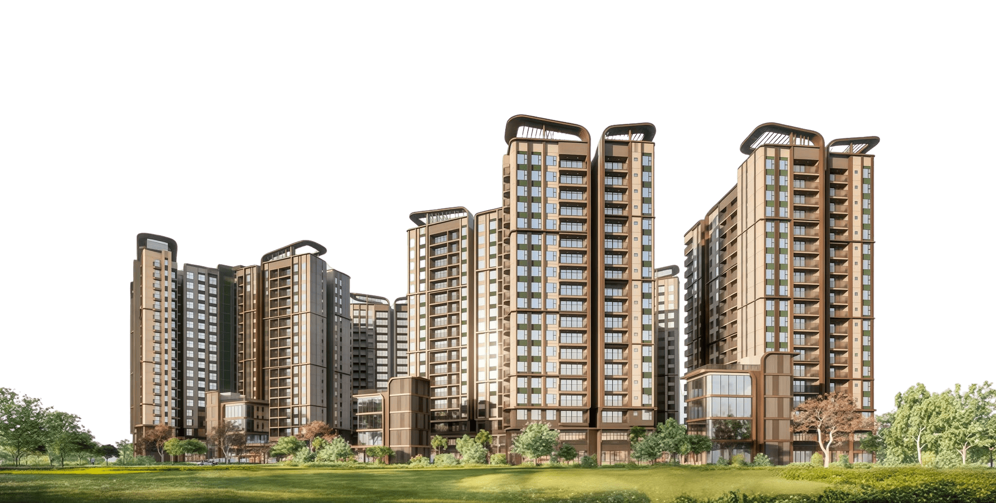 Phối cảnh tổng thể dự án căn hộ cao cấp Norton Park Bình Dương của Chủ đầu tư Gamuda Land