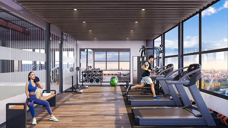 Phòng tập Gym hiện đại tại The Heritage Láng Hạ