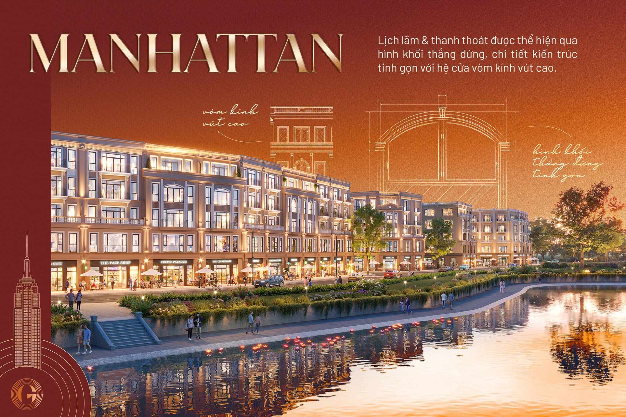 Phối cảnh phân khu Little Ginza Vinhomes The Gallery với bộ sưu tập giới hạn 39 sản phẩm hạng sang