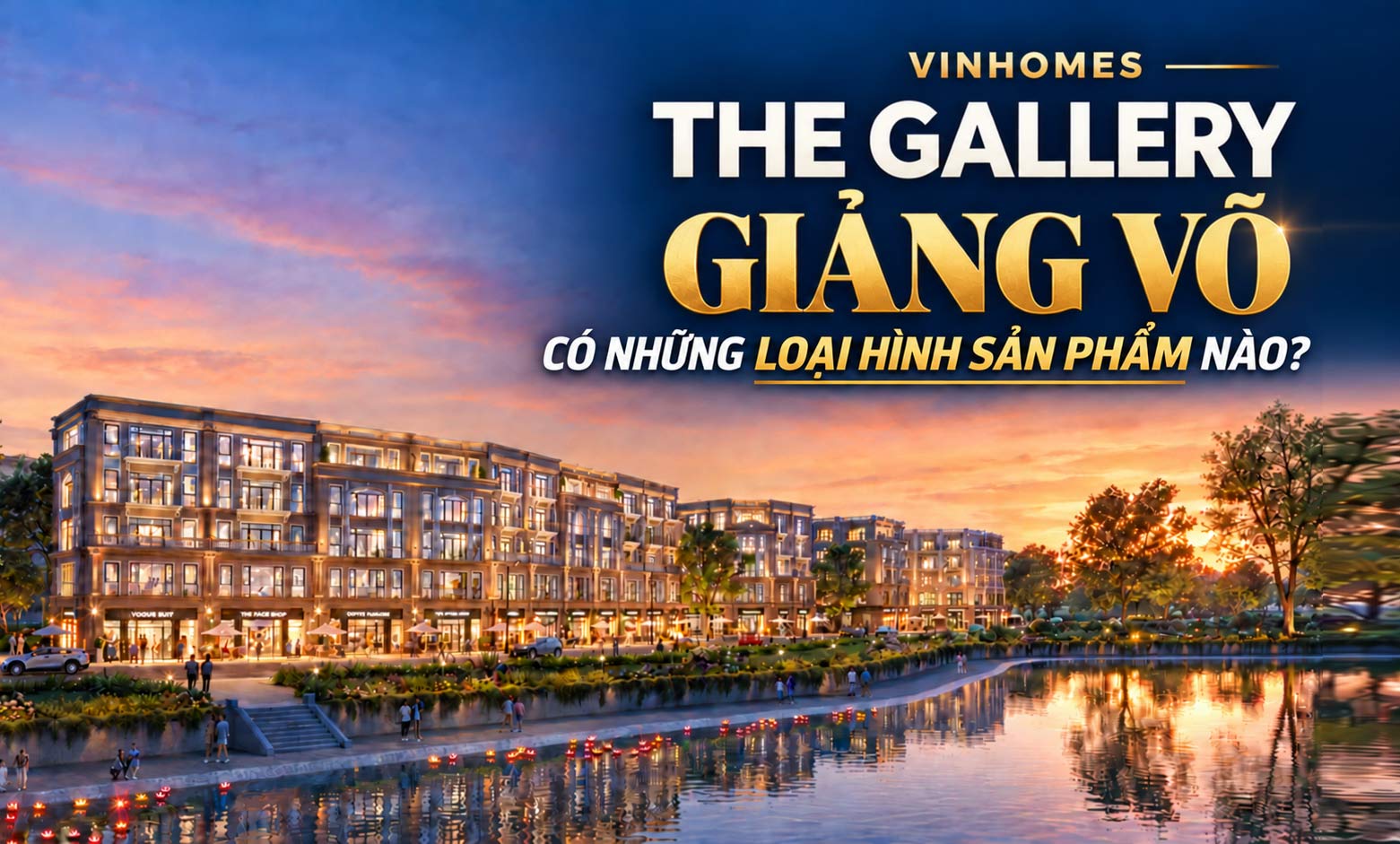 Phối cảnh tổng thể tổ hợp thương mại dịch vụ Vinhomes The Gallery 148 Giảng Võ Ba Đình Hà Nội