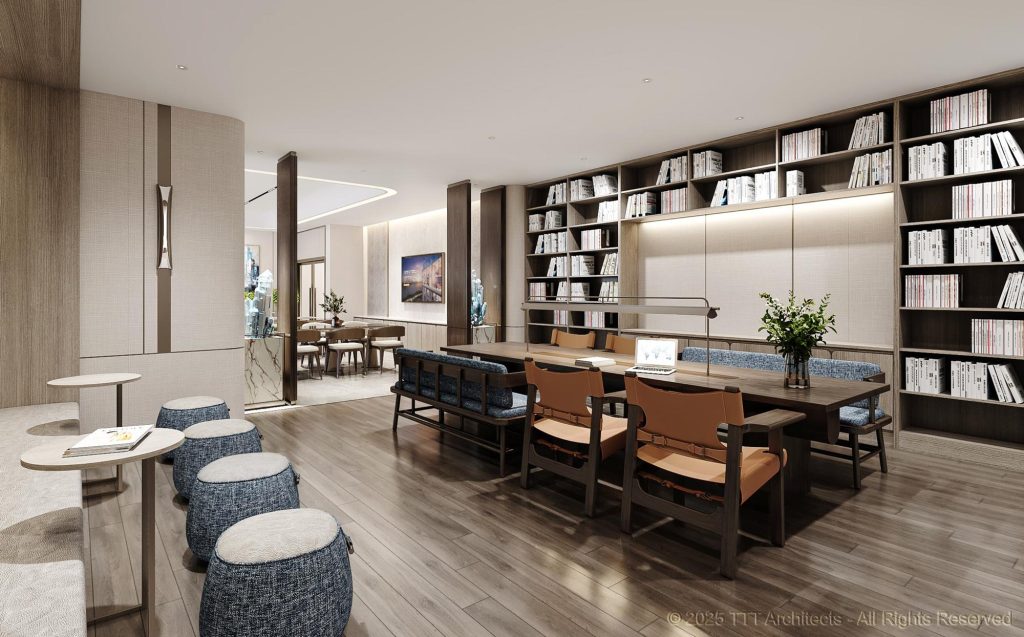 Thư viện và không gian co-working sang trọng tại Celestine Westlake
