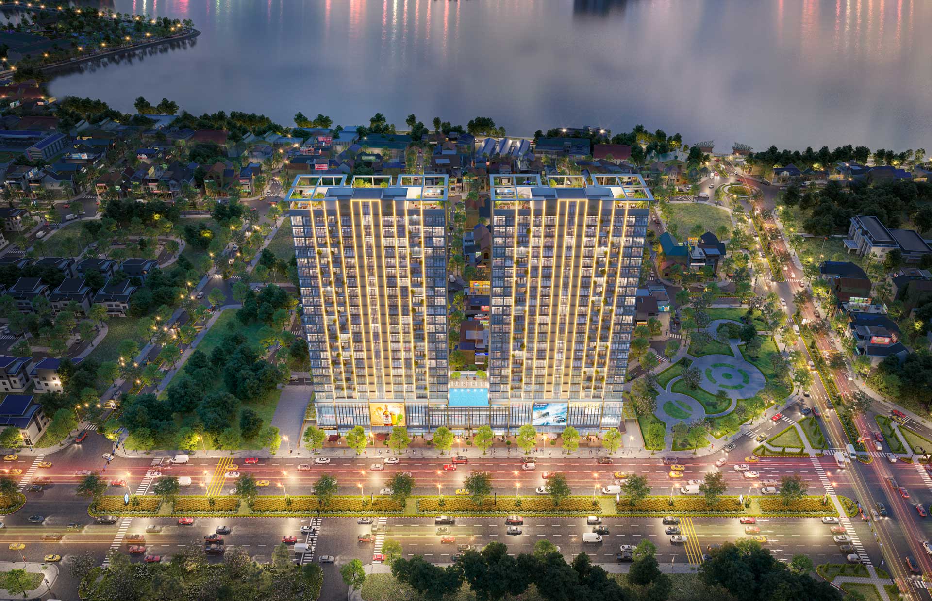 Phối cảnh kiến trúc tổng thể dự án Celestine Westlake